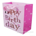 high quality customer design printing birthday gift packing paper bag